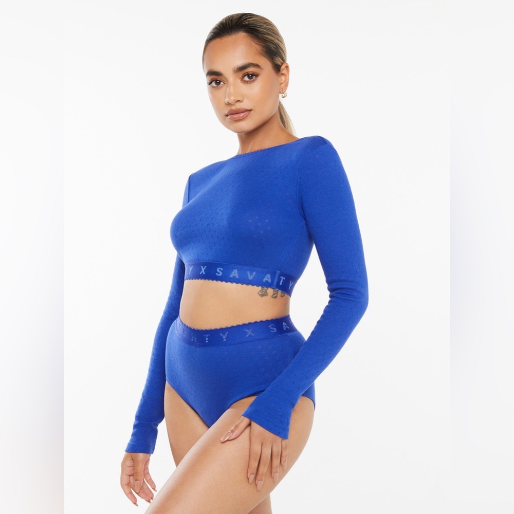 Savage x Fenty cotton jersey crop top sz XL